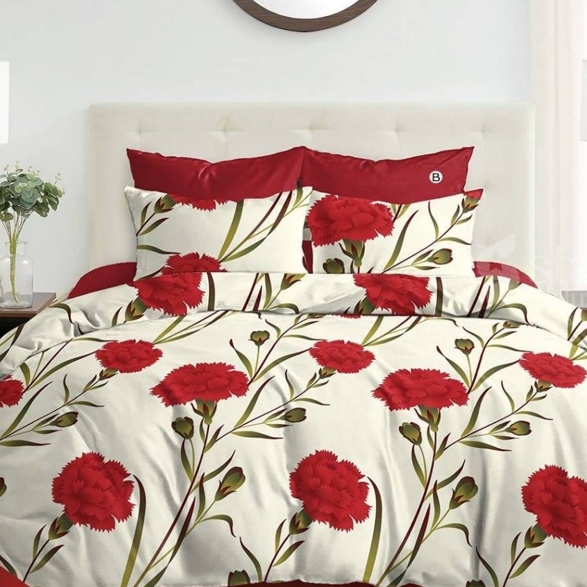 Linora / Sprei Set Motif Sprei Set Aesthetic Katun Cvc Premium Star Esra Beverly Motif Daun Leaf