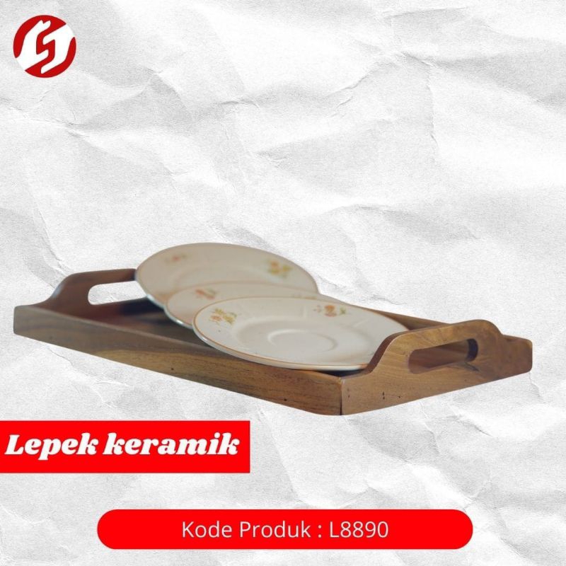 lepek keramik / piring kecil / tatakan gelas
