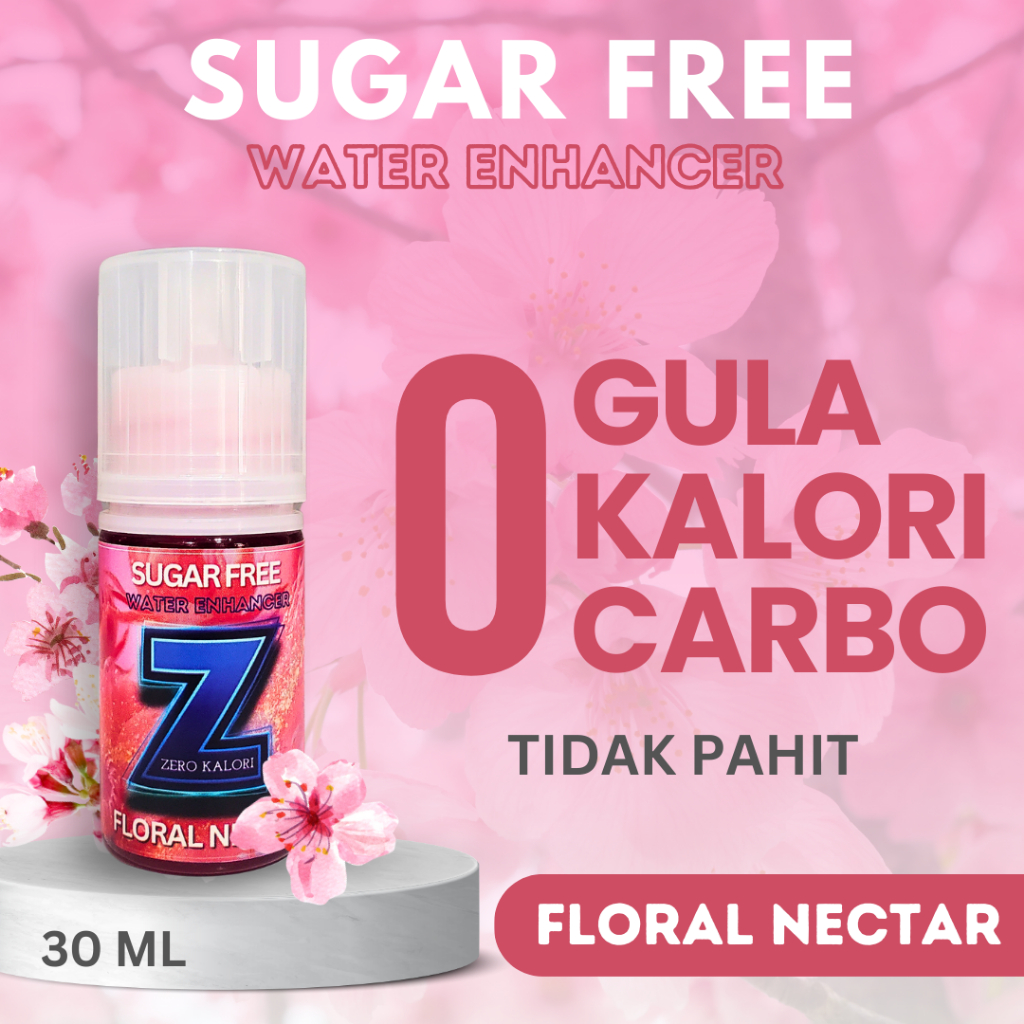 

Sweetener pengganti gula diet | bebas gula | 0 calorie no stevia : 30ml Floral Nectar ZERO DROPS