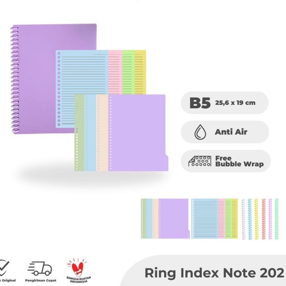 

Buku Catatan Spiral NoteBook Ring B5 TOPLA