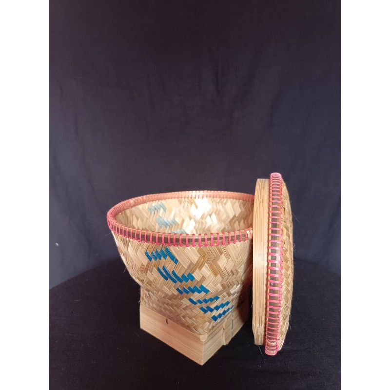 Bakul Nasi Anyaman Bambu Mini