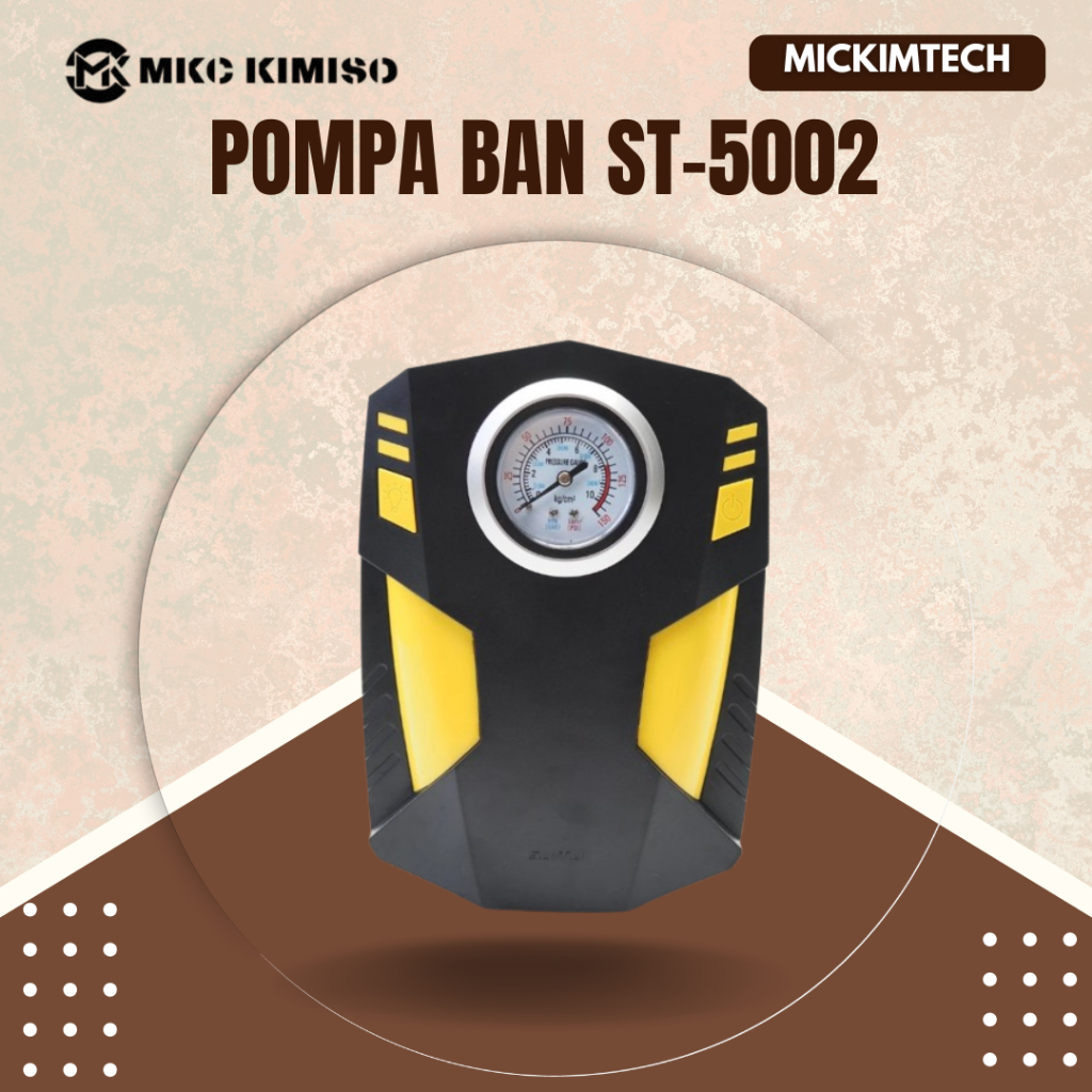Pompa Ban Elektrik Serbaguna Air Compressor Inflator ST 5002