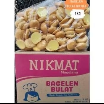 

1 bal bagelen mini susu nikmat roti bagelen bulat 2 kg