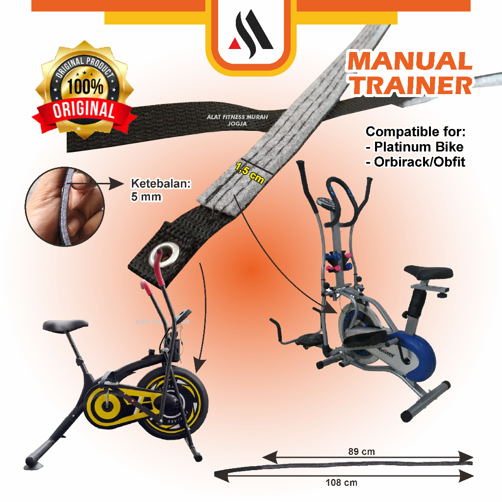 SPAREPART TALI BEBAN PEMBERAT SEPEDA STATIS PLATINUM BIKE