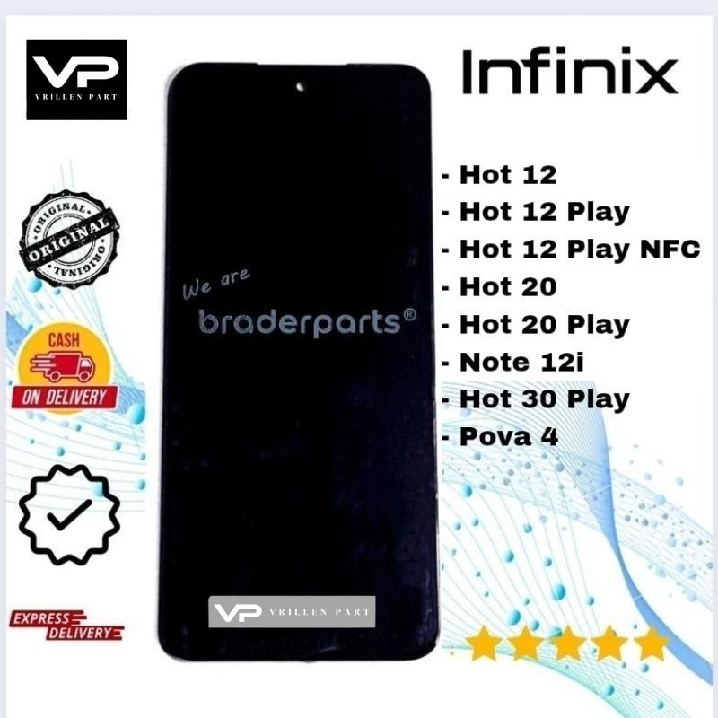 LCD Touchscreen Infinix Hot 12 X6817 / Hot 12 Play X6816 / Hot 12 Play NFC X6816D / Hot 20 X6826 / H