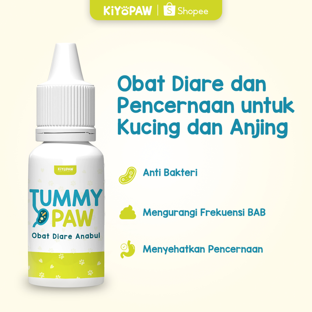 KIYOPAW Obat Diare Kucing Anjing Obat Mencret Kucing Anjing Obat Muntah Kucing Anjing