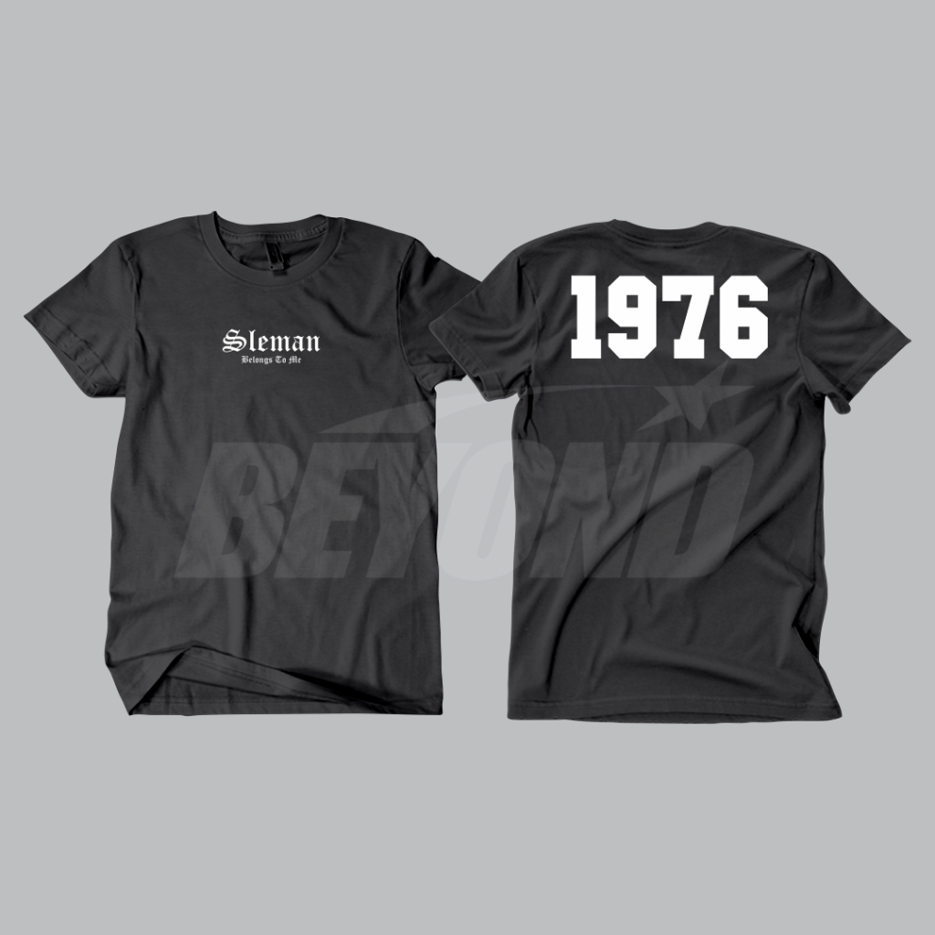 Kaos Sleman Belongs To Me 1976 - Kaos Suporter Bola Sleman 1976 - Baju Suporter Sleman
