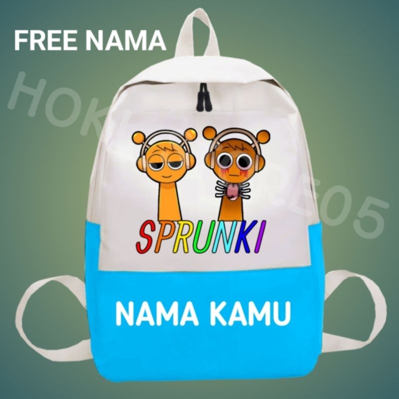 TAS RANSEL ANAK OREN & OREN VERSION ORANGE SPRUNKI