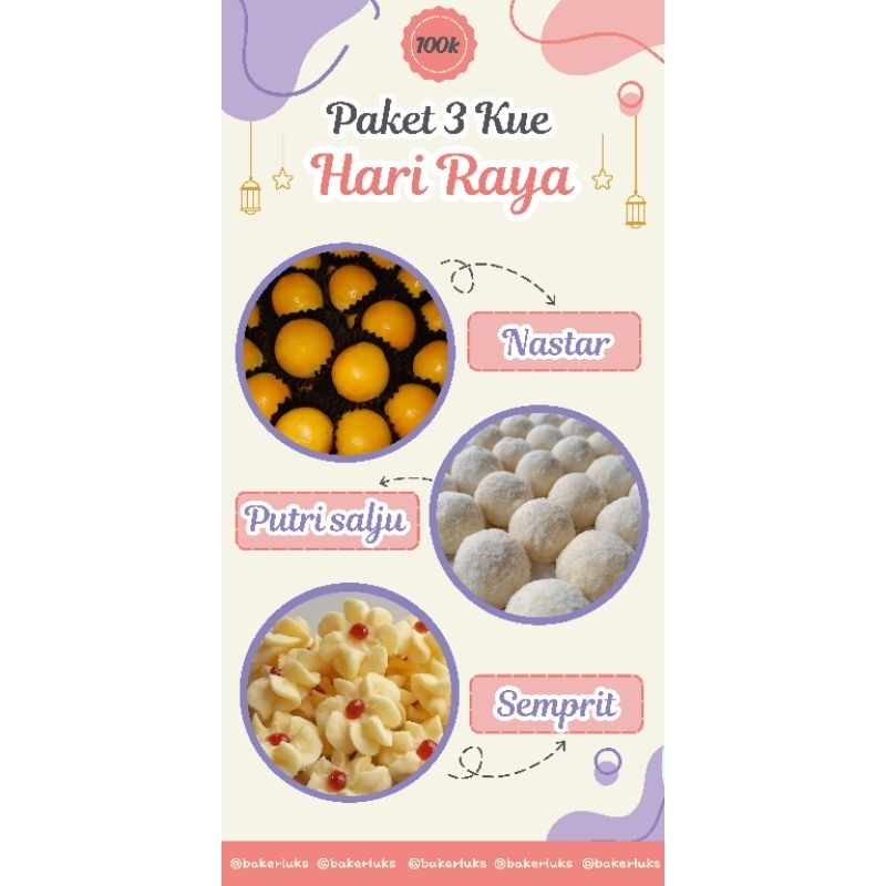 

Paket Kue Lebaran 3 toples 100rb
