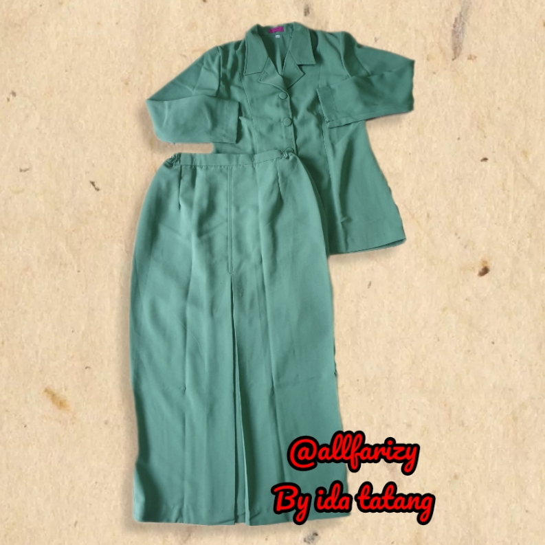 Pakaian seragam muslim satu stel PSH persit tipe bahan sritex