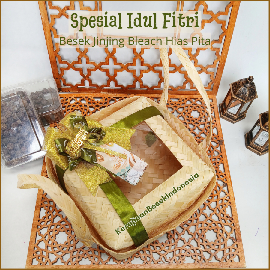 

(TEMA B) GROSIR BOX PARSEL LEBARAN IDUL FITRI 2025 BONUS TAG Besek Jinjing & tidak jinjing bleach mika Pita hampers murah toples kue unik JUMBO BESAR