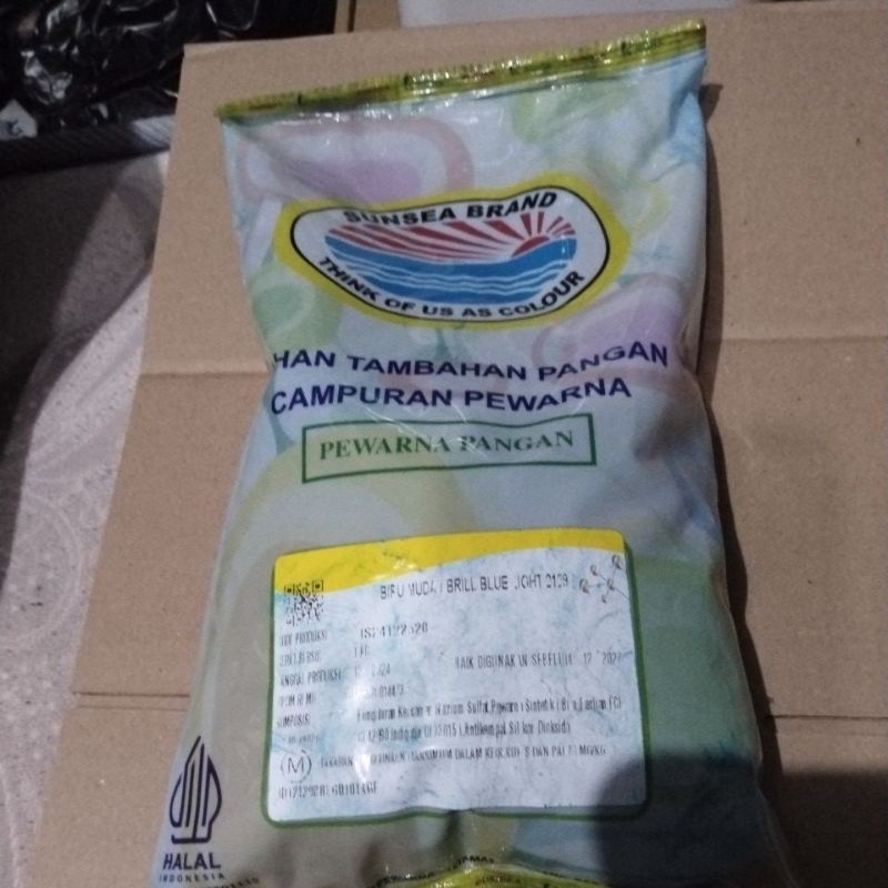 

Pewarna makanan Biru/brill blue 1kg