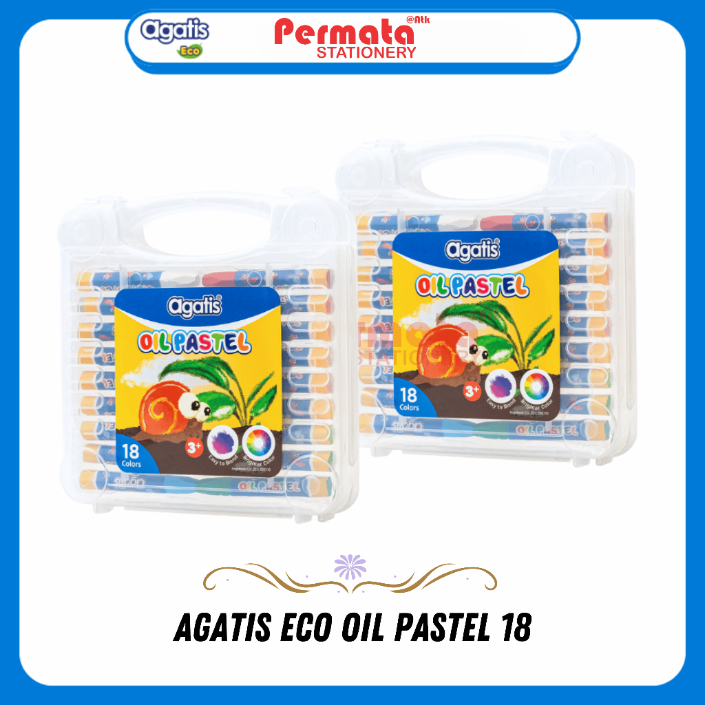 

Crayon Agatis Eco Oil Pastel 18 / Agatis Eco Krayon Minyak Murah