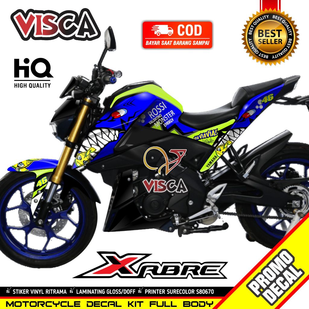 Decal Stiker Xabre Full Body Dekal Xabre Sticker Xabre Full Body Striping Xabre Variasi Decal Xabre 