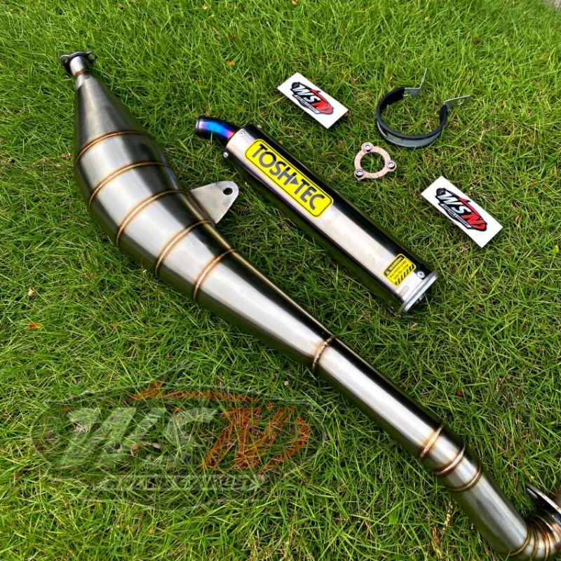 KNALPOT FIZ R SAMPING TOSHTEC STAINLESS