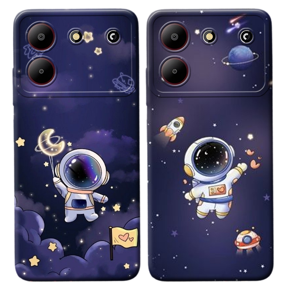 #ZC02 Softcase procamera untuk ZTE BLADE A54 Terbaru - ZTE BLADE A54 - bahan karet lentur-Motif Astr