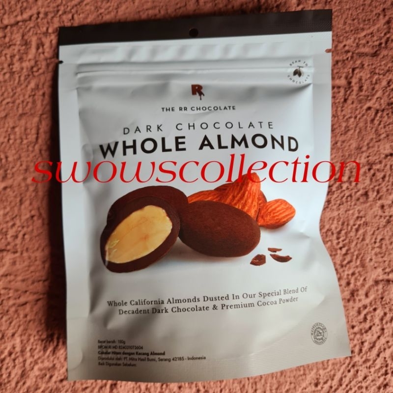 

THE RR CHOCOLATE DARK CHOCOLATE WHOLE ALMOND COKLAT COKELAT HITAM KACANG