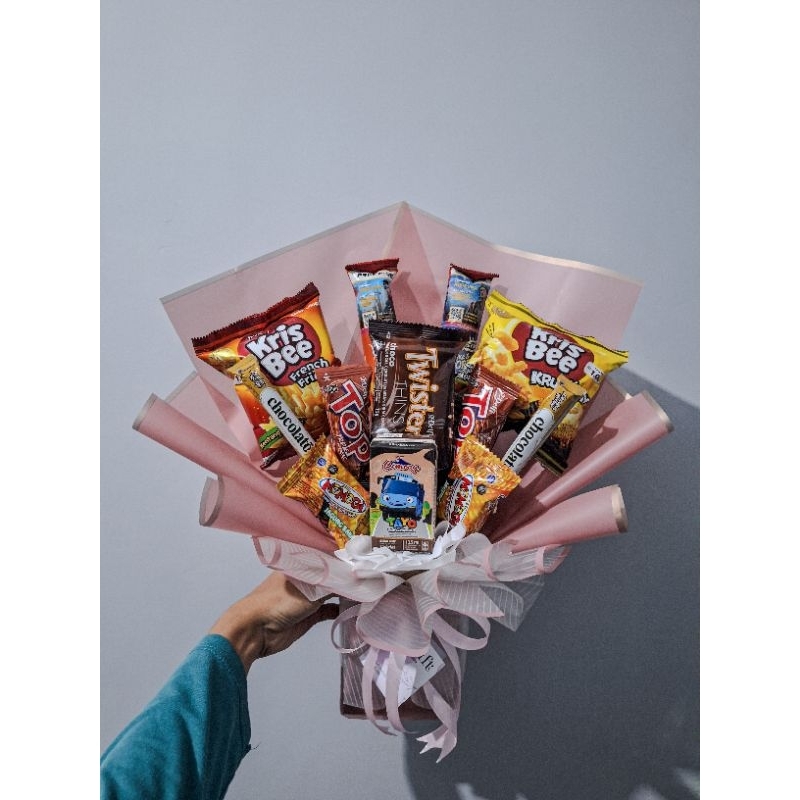 

Buket snack murah | buket jajan murah | ukuran M