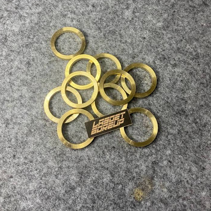 Paking knalpot CB Tiger Glpro Bahan Kuningan Paking Esbes knalpot CB100 GL100 - Paking knalpot Verza