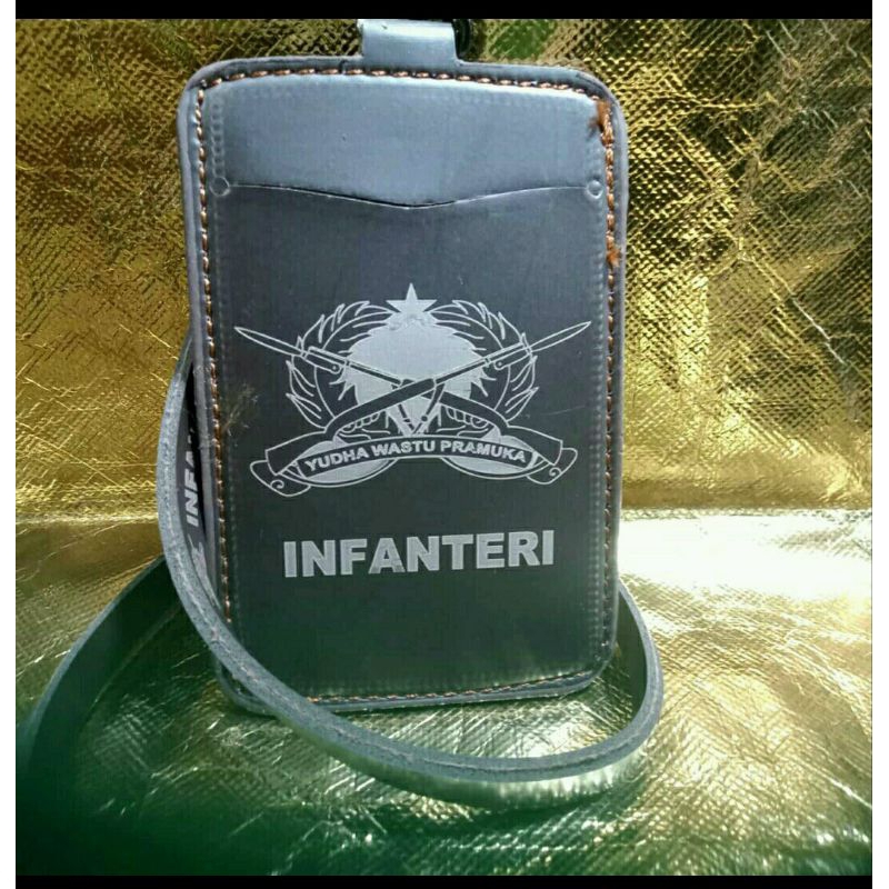 

tempat idcard kalung logo infanteri