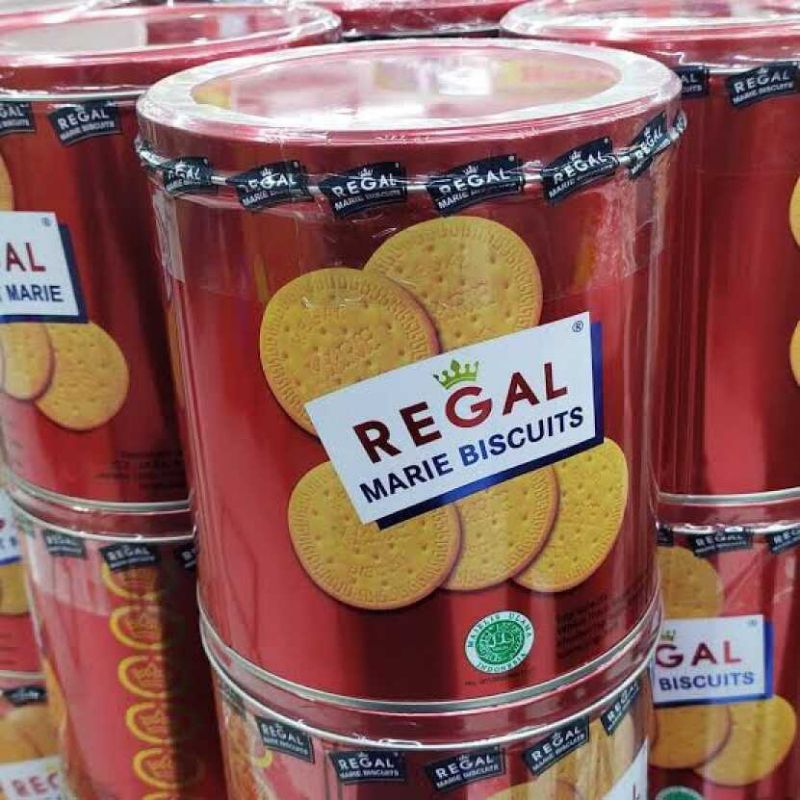 

( 1 Dus 6 Kaleng ) Regal Biskuit Marie Kaleng 550gr