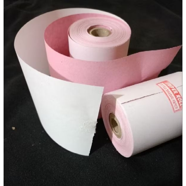 

kertas kasir NCR 2ply ukuran 75x60 / struk 2 rangkap putih merah
