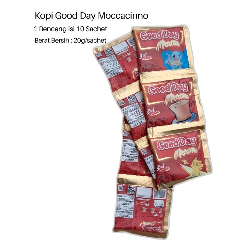 

Kopi Good Day Moccacinno 1Renceng Isi 10Sachet
