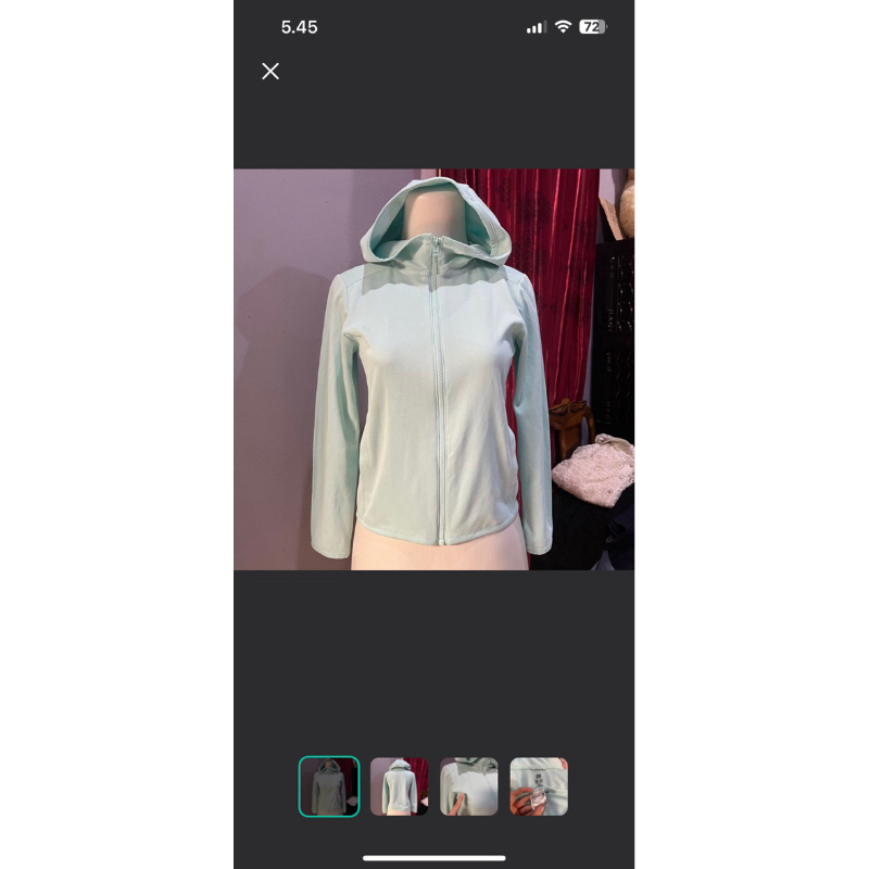 jaket olahraga uniqlo biru airsm