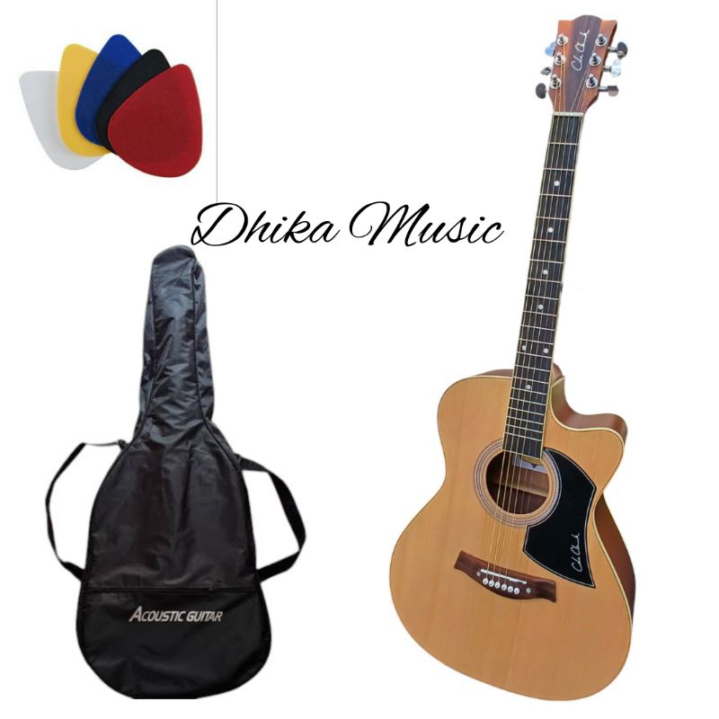 GITAR Akustik COLE CLARK ori lokal terbaik sudah setting ceper senar dadario