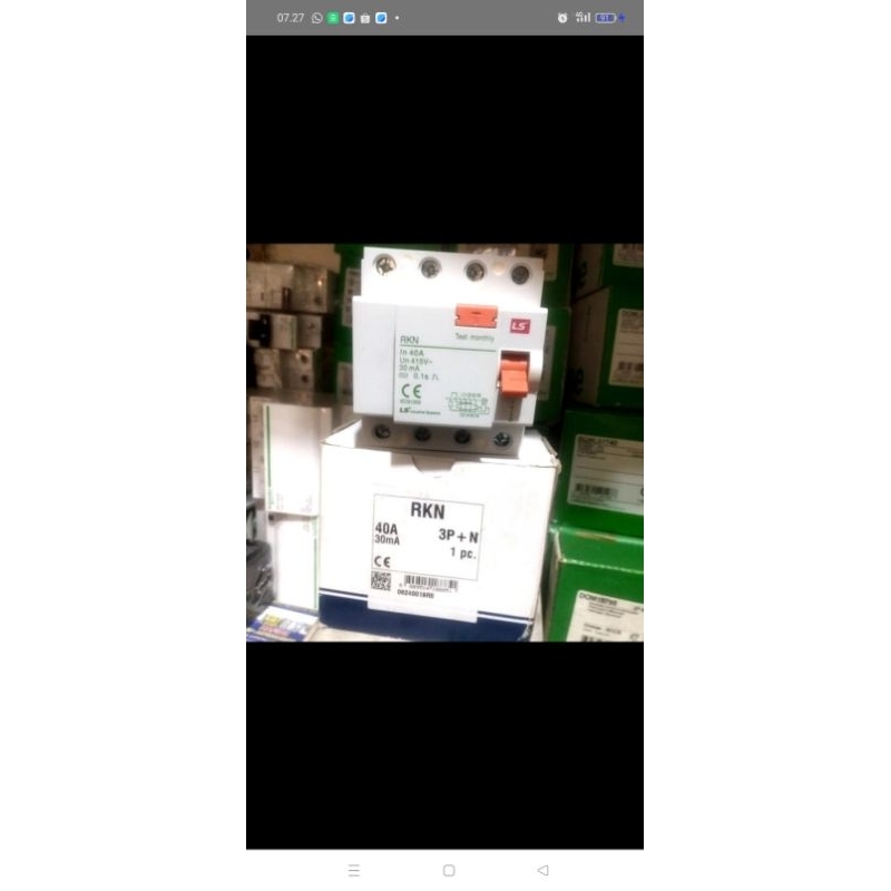 ELCB LS 4P 40A  RKN+3N 30ma LS