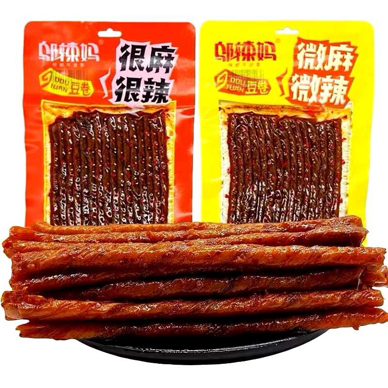 

Stick Pedas Spicy Tendon Tofu Vegetarian / Snack Viral kulit kembang tahu gulung gluten spicy tofu vegetarian