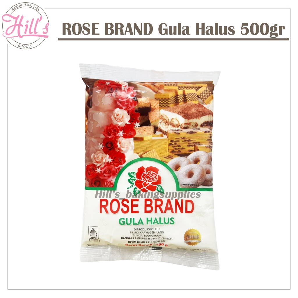

ROSE BRAND GULA HALUS 500 Gr / GULA PUTIH TEPUNG KUE ROTI DONAT 500Gr