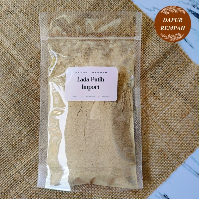 

Dapur Rempah Lada Putih IMPORT Merica putih bubuk