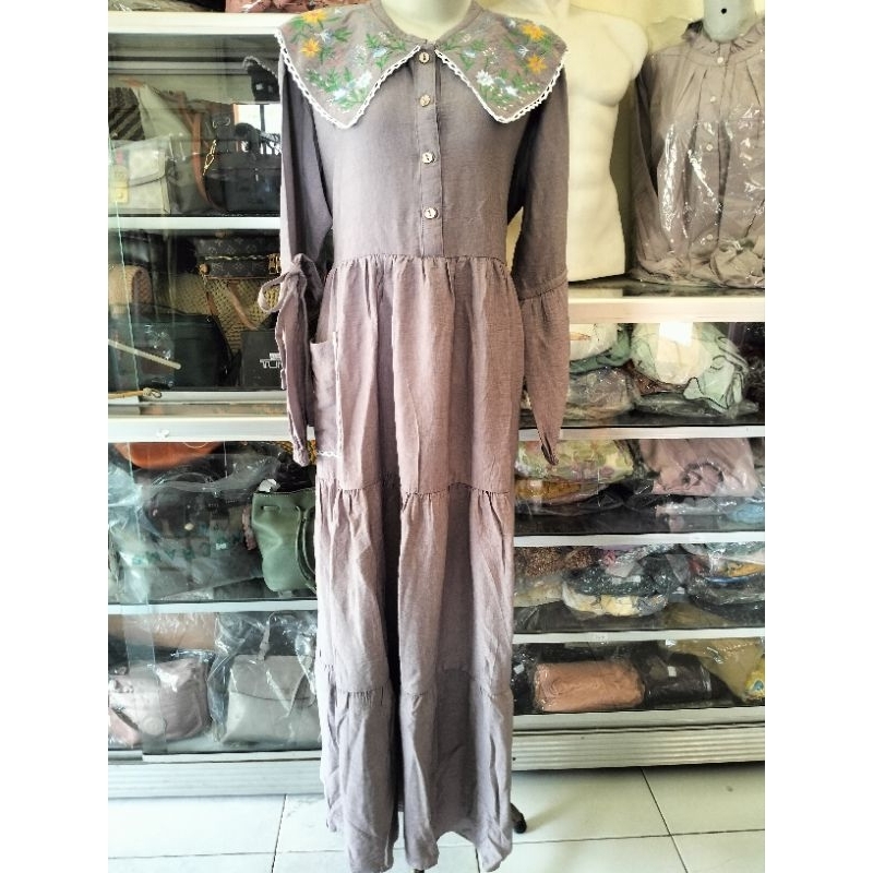 GAMIS WANITA MUSLIM/ GAMIS RAYA MUSLIM/ GAMIS 3 DARA TERBARU/ GAMIS RAYA WANITA KI-HE TARO BORDIR