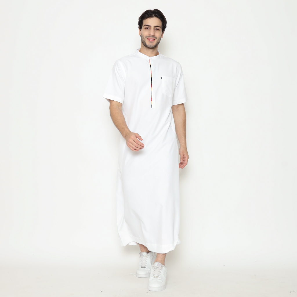 Hisyam Gamis Thobe Pria Lengan Pendek Salim