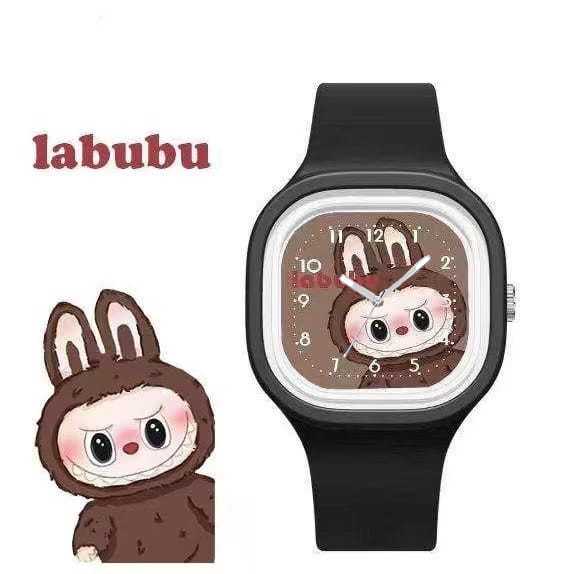 jam labubu jam tangan anak pria wanita / jam tangan anak analog tali rubber silikon