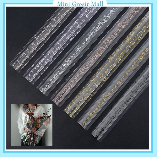 

20 Lembar Flower Wrapping Bening Transparan Plastik buket bunga KB6190