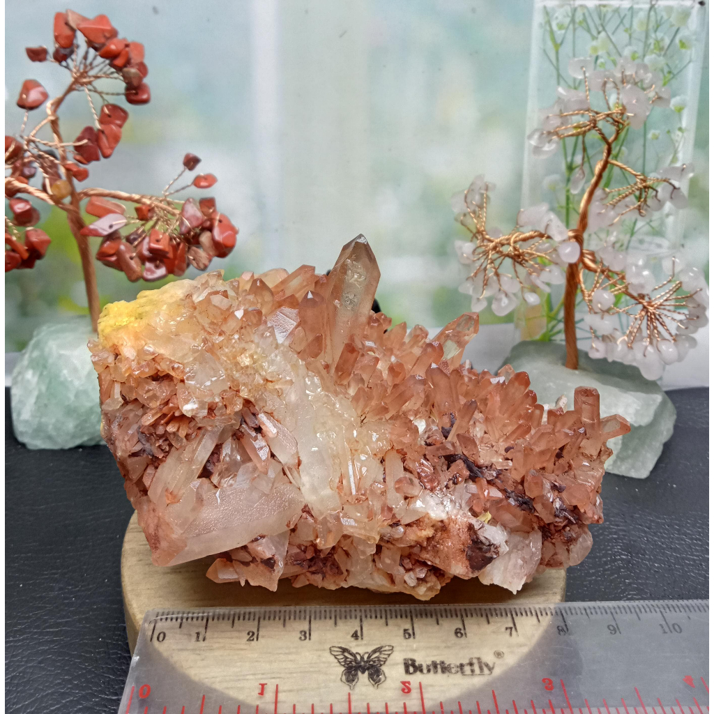 Batu Natural Red Quartz Crystal Cluster (4)