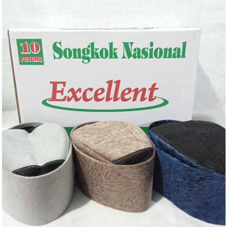 Songkok/Peci Susun motif bulu monyet