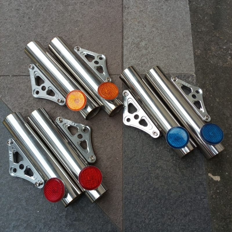 kupingan k5 stenlis kupingan pangkon lampu K5 samping cnc as 33 set mata kucing kupingan lampu k5 as