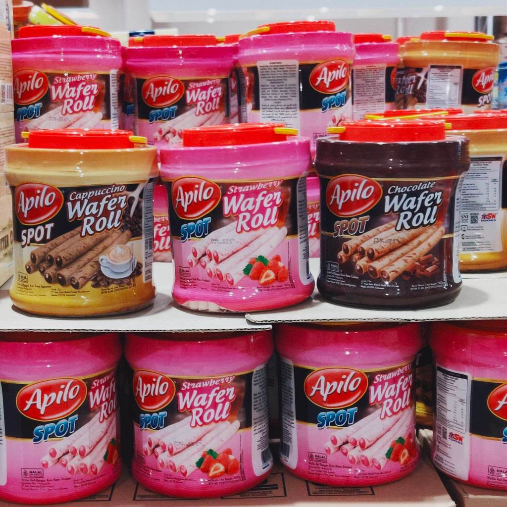 

APILO Wafer Stick Roll Kemasan Toples 500 gr