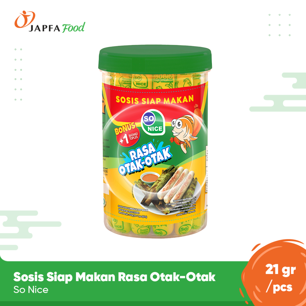 

So Nice Sosis Siap Makan Rasa Otak-Otak 24 + 1 Pcs