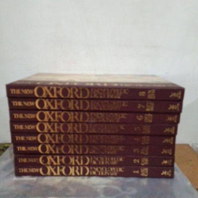 Buku Original THE NEW OXFORD ENCYCLOPEDIC DICTIONARY JILID 1-8 Hard Cover