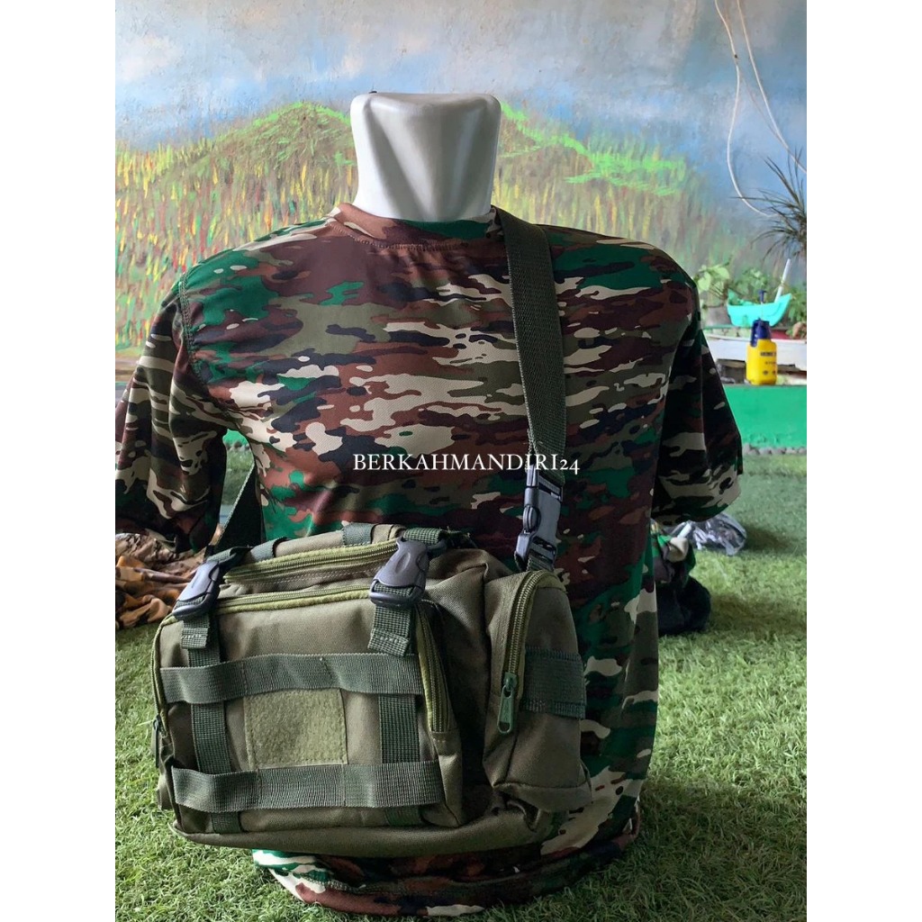 Tas Selendang Medis Kotak Tas Selempang Army Loreng Tas Tactical Pria TNI
