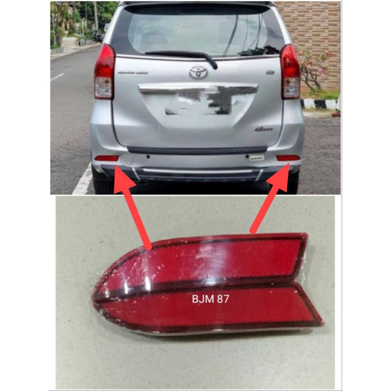 Lampu Reflektor Lampu Bumper Bemper Belakang Lampu Mata Kucing Mobil All New Avanza Type E dan G All