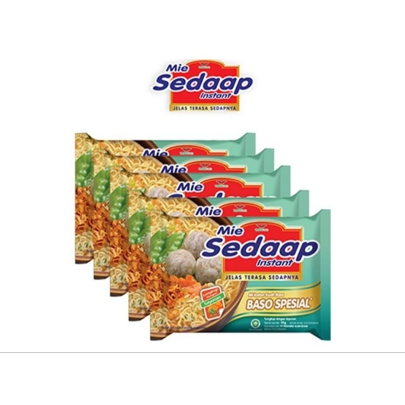 

Sedaap Mie Instan Baso Spesial 75 gr (1 Karton isi 40 pcs)