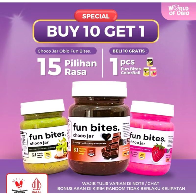 

Choco Jar FUN BITES/ Crunchy Rice Crispy / Cemilan viral / Snack Viral/ Coklat lumer