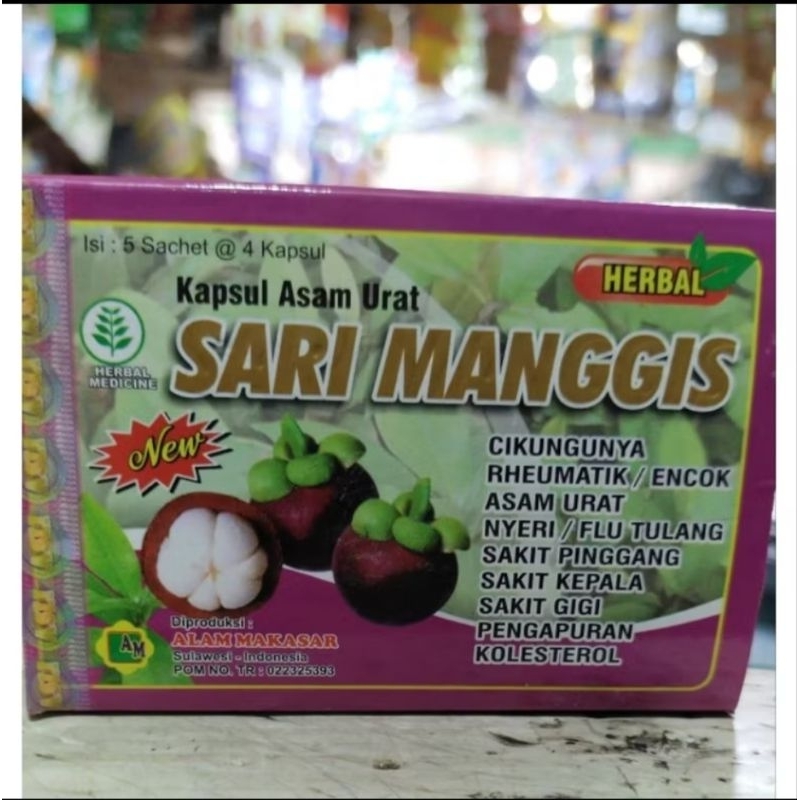 kapsul asam urat sari manggis