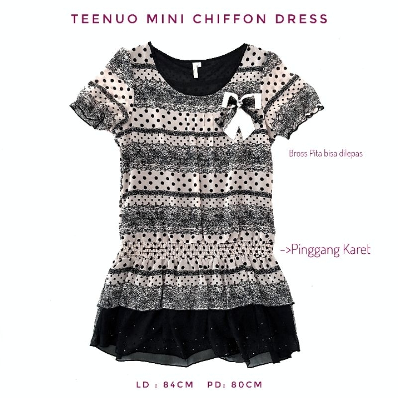 TEENUO MINI CHIFFON DRESS (WOMEN)