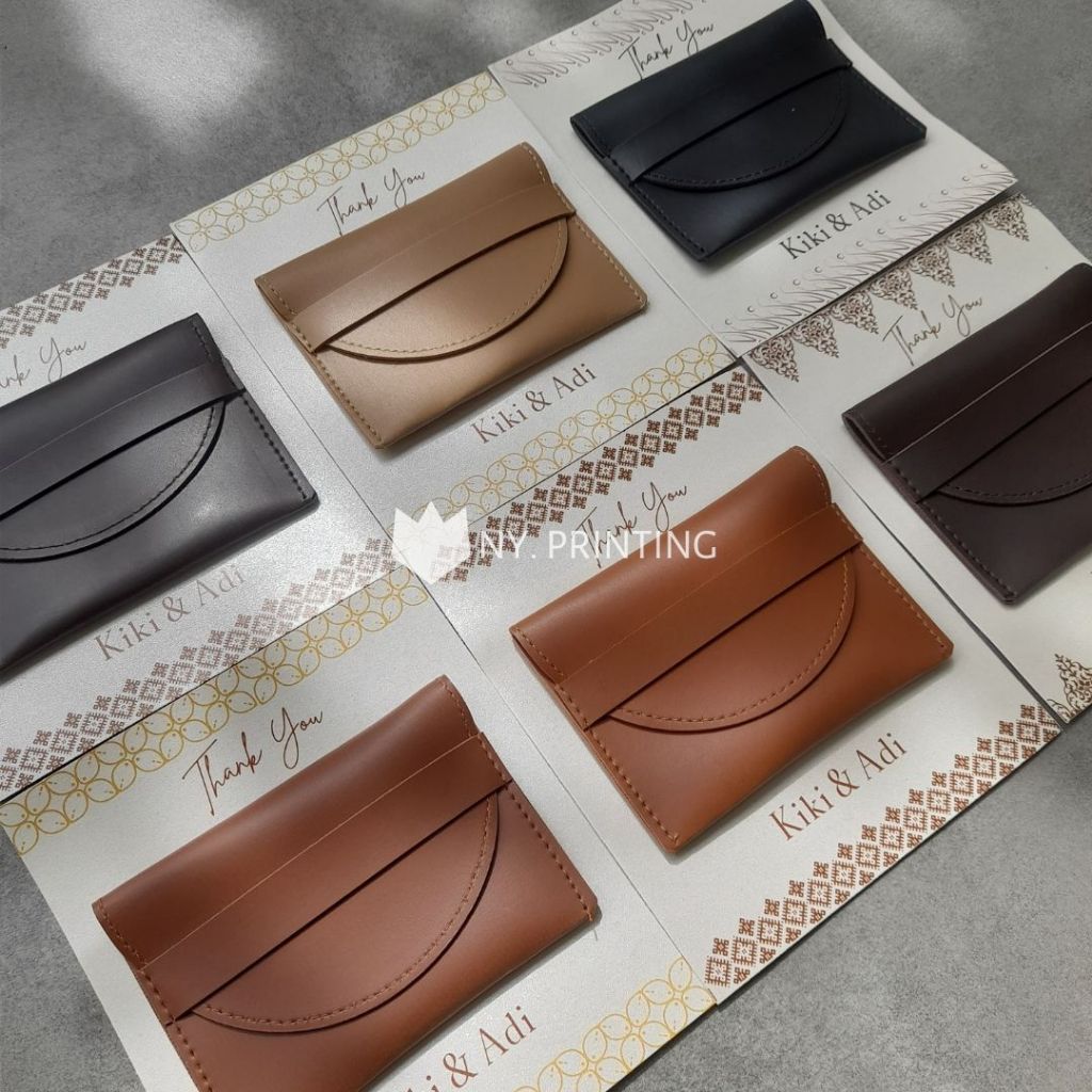 Souvenir Dompet Kartu Kulit